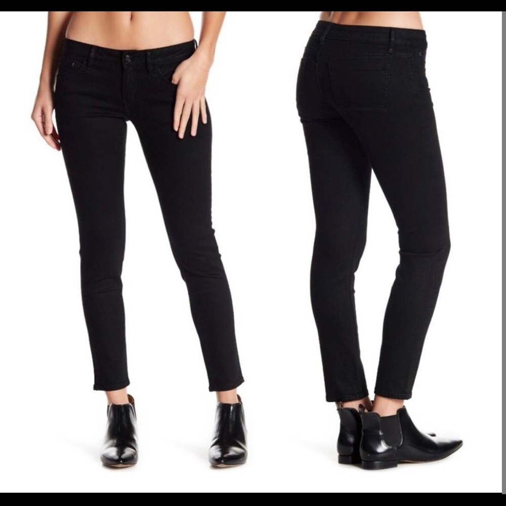 Kooples Short Fit Black Skinny Jeans